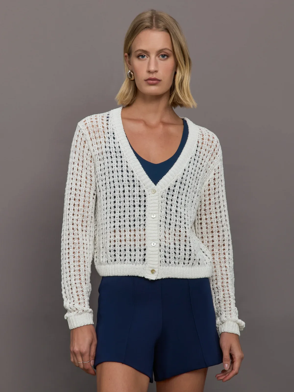 Open Knit Cardigan by Carbon38
