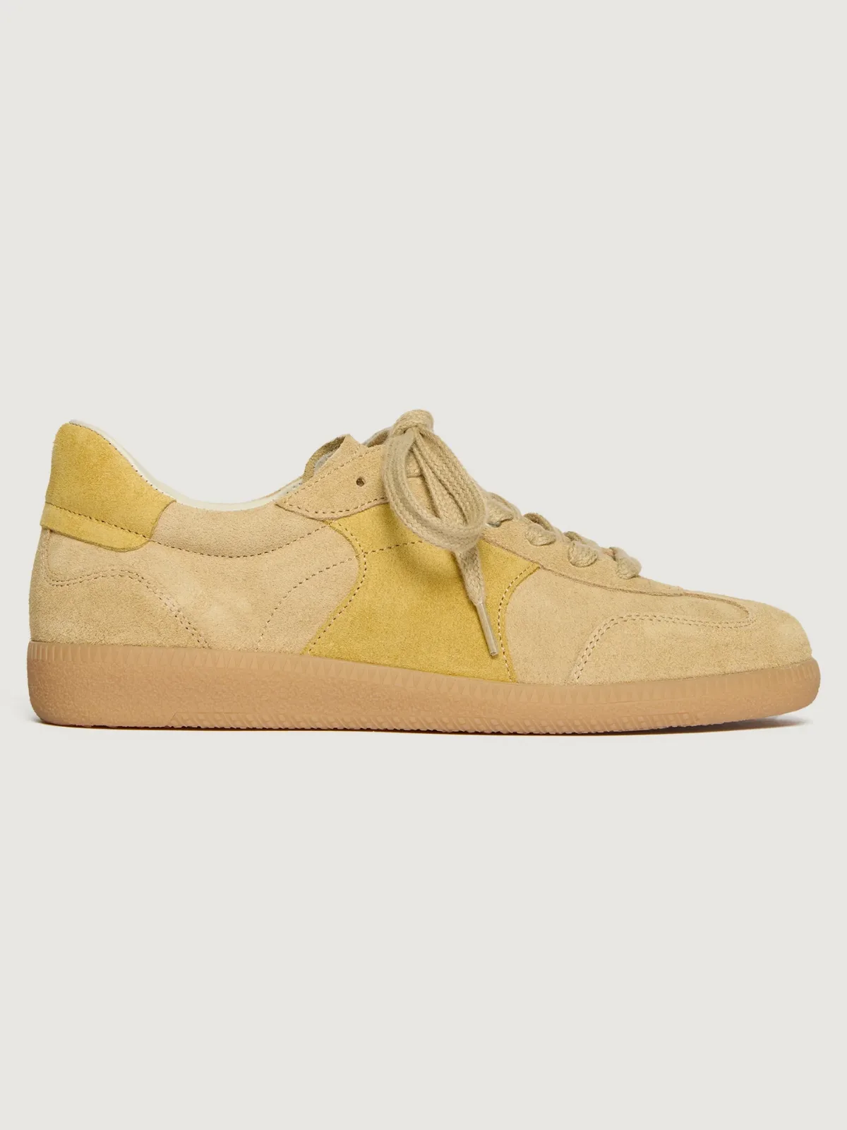Jackie Court Sneaker - Butter Suede Combo by Freda Salvador