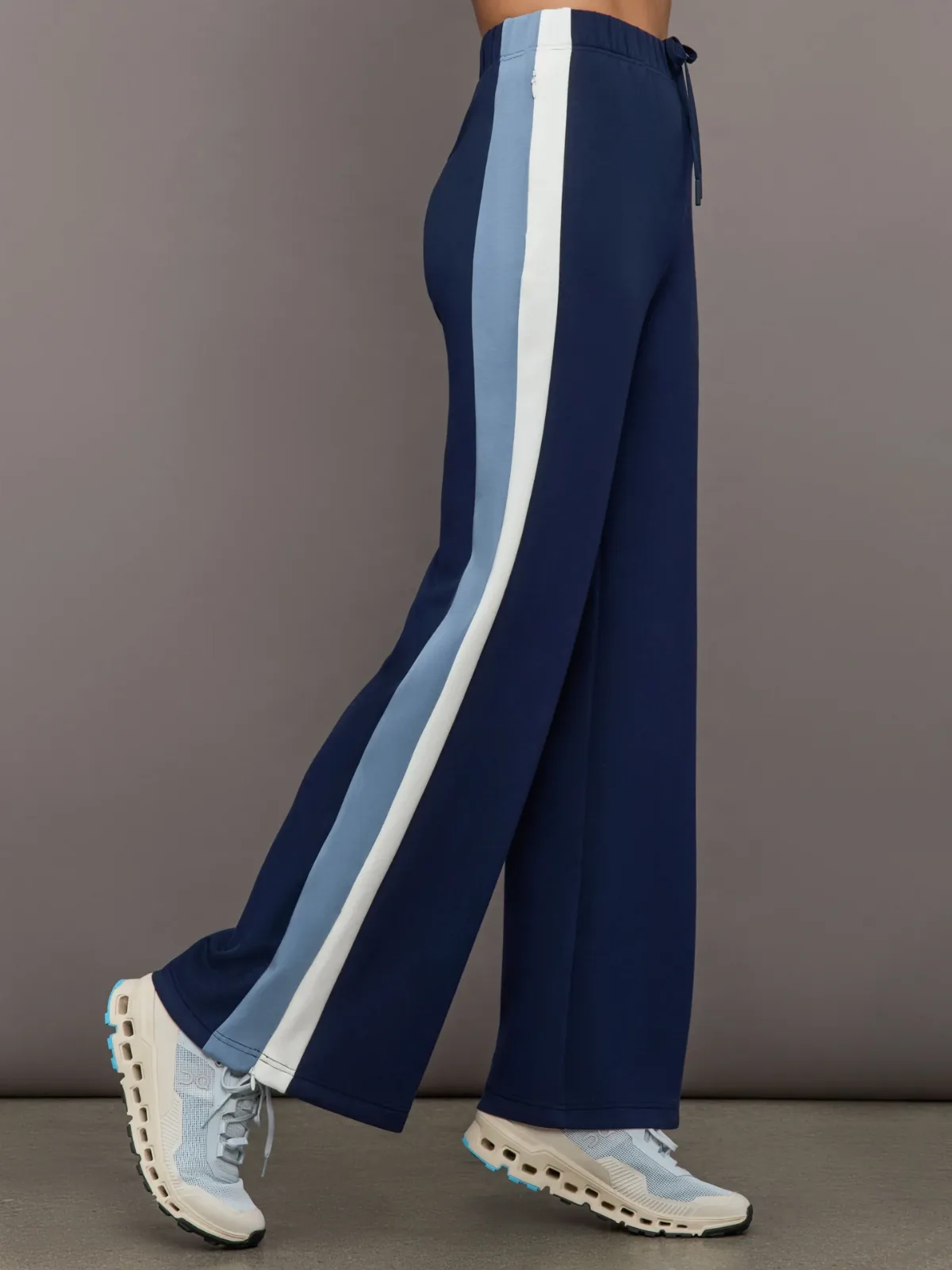 Wide Leg Track Pant in Scuba by Carbon38