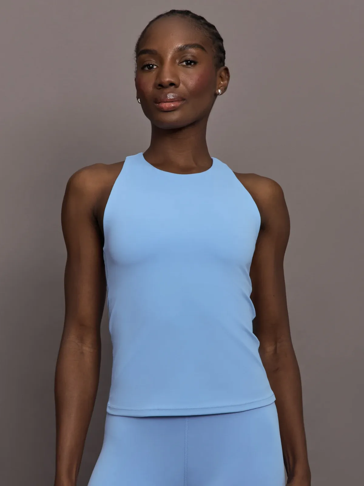 Racer High Neck Active Tank in Diamond Compression by Carbon38