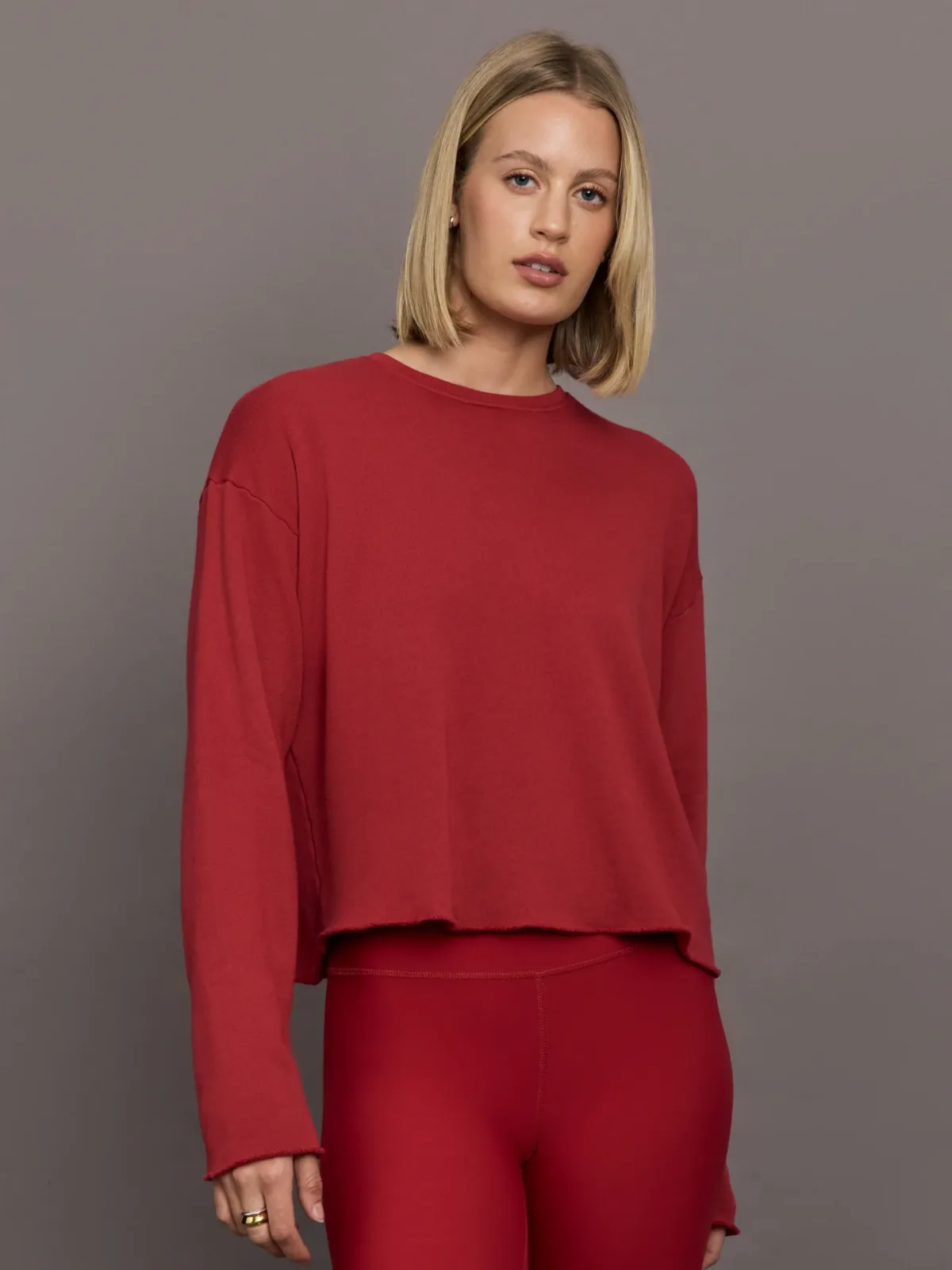 Crew Neck Sweatshirt in French Terry