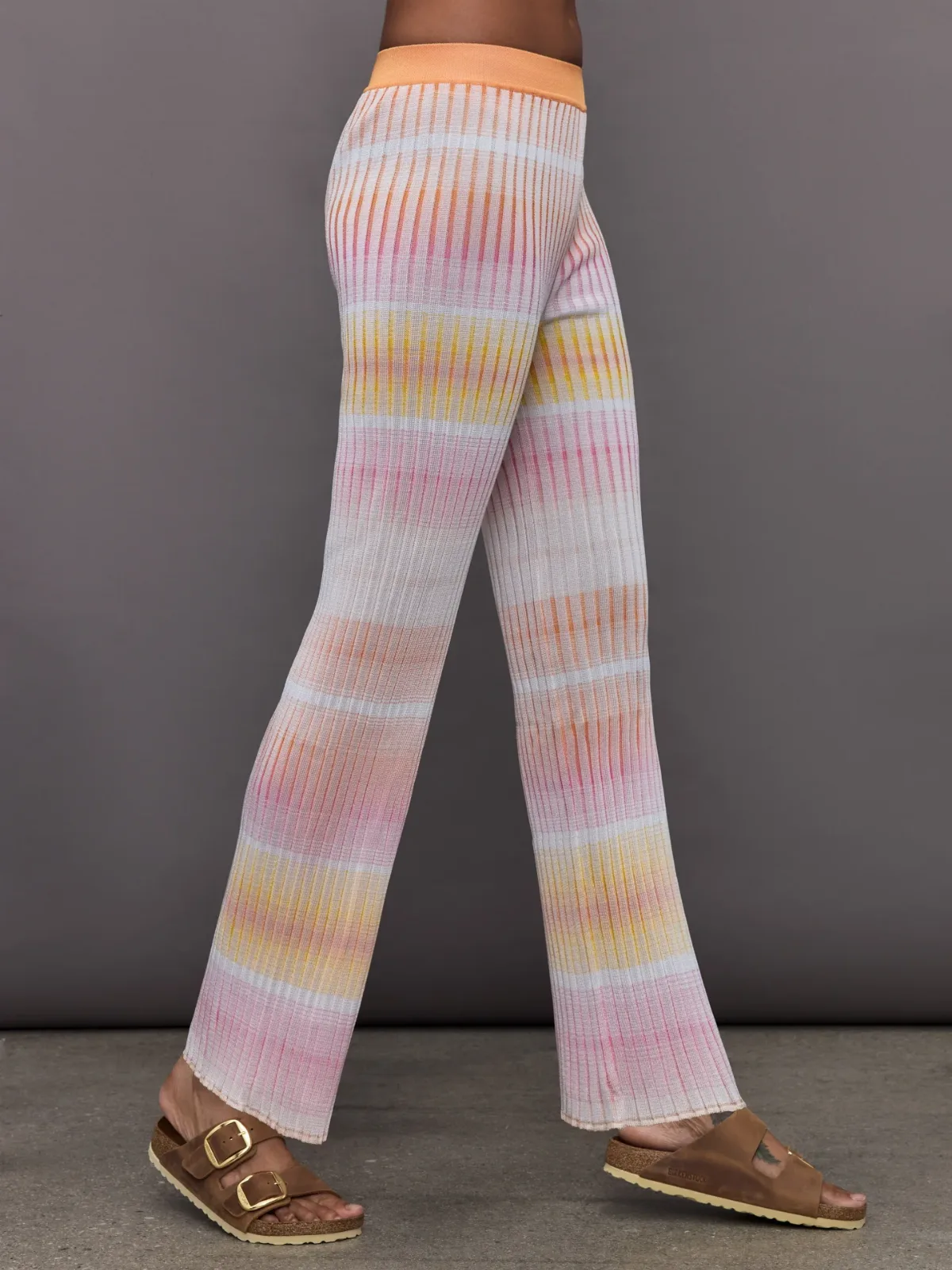 Straight Ribbed Trousers by Missoni