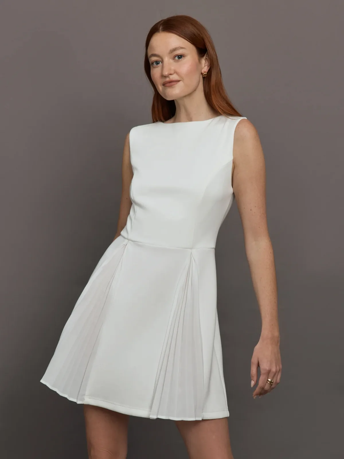 Split Pleat Tennis Dress in Scuba by Carbon38