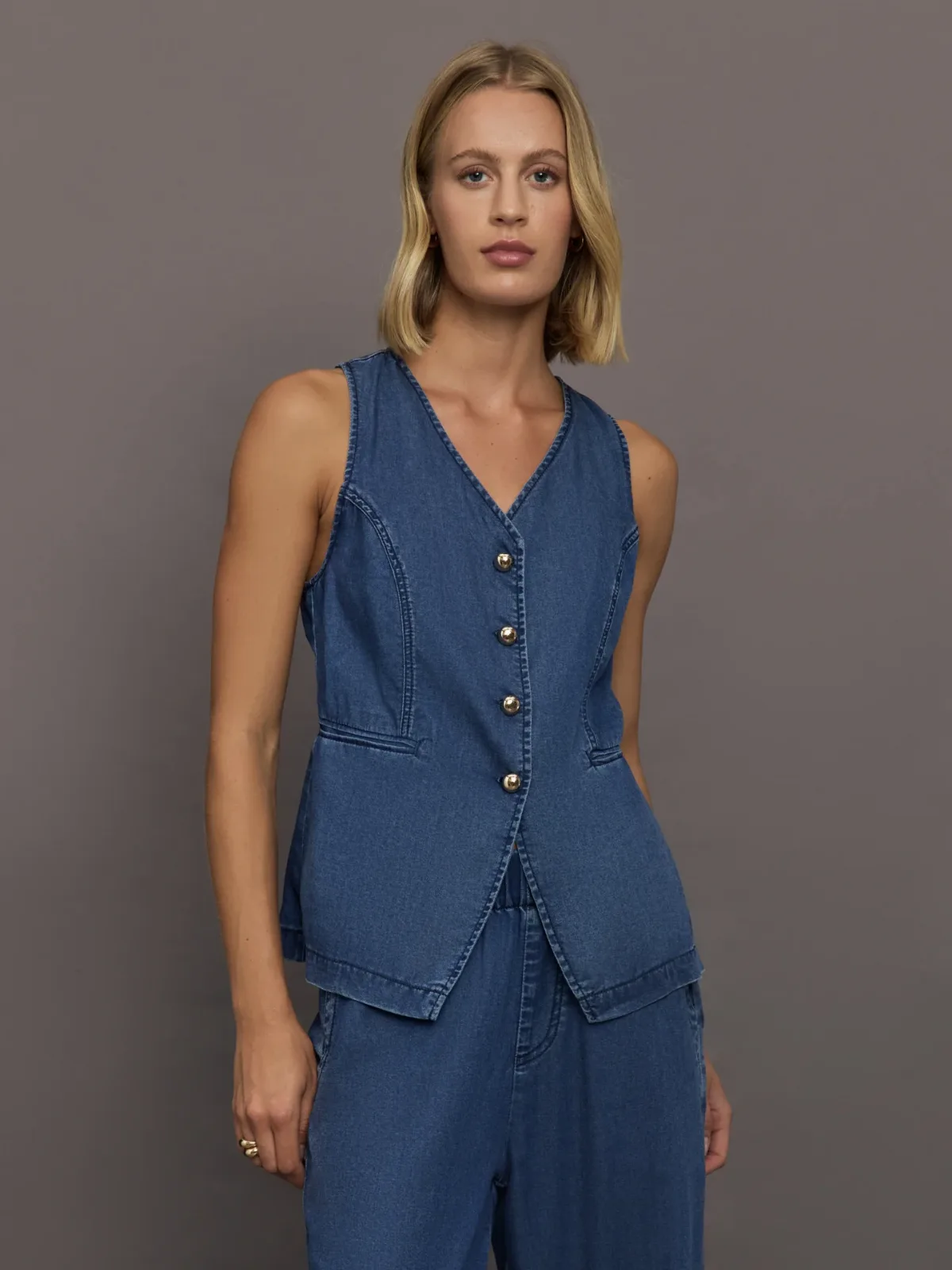 Chambray Vest