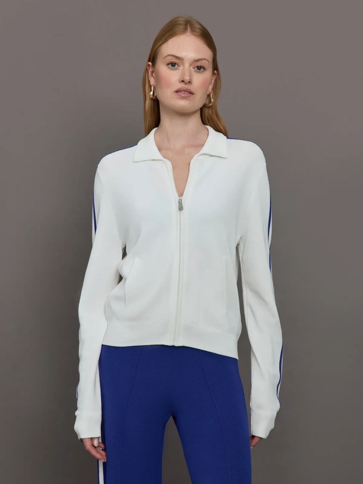 Carnaby Pari Zip Knit Jacket by The Upside