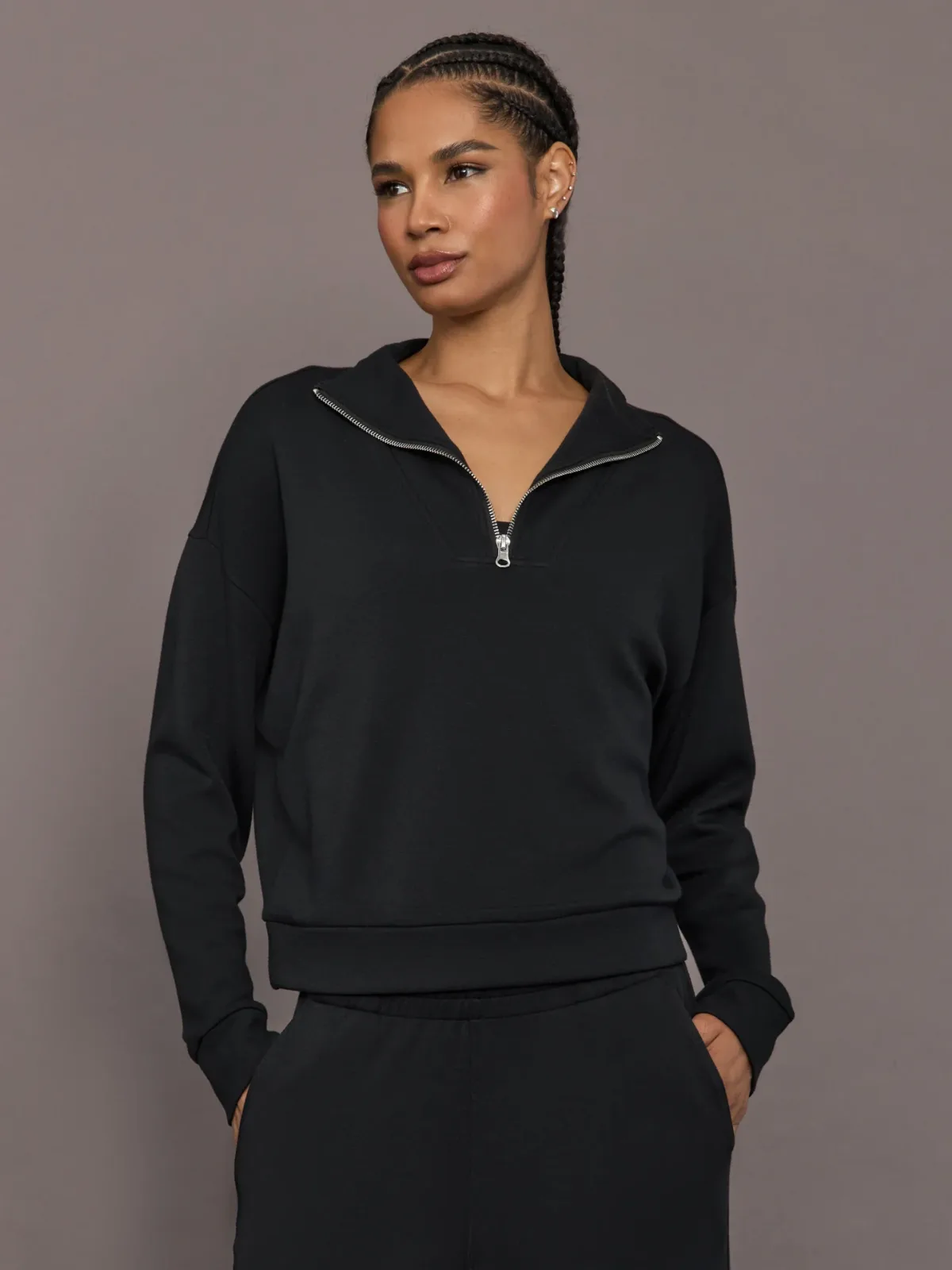 Half Zip Pullover in Interlock
