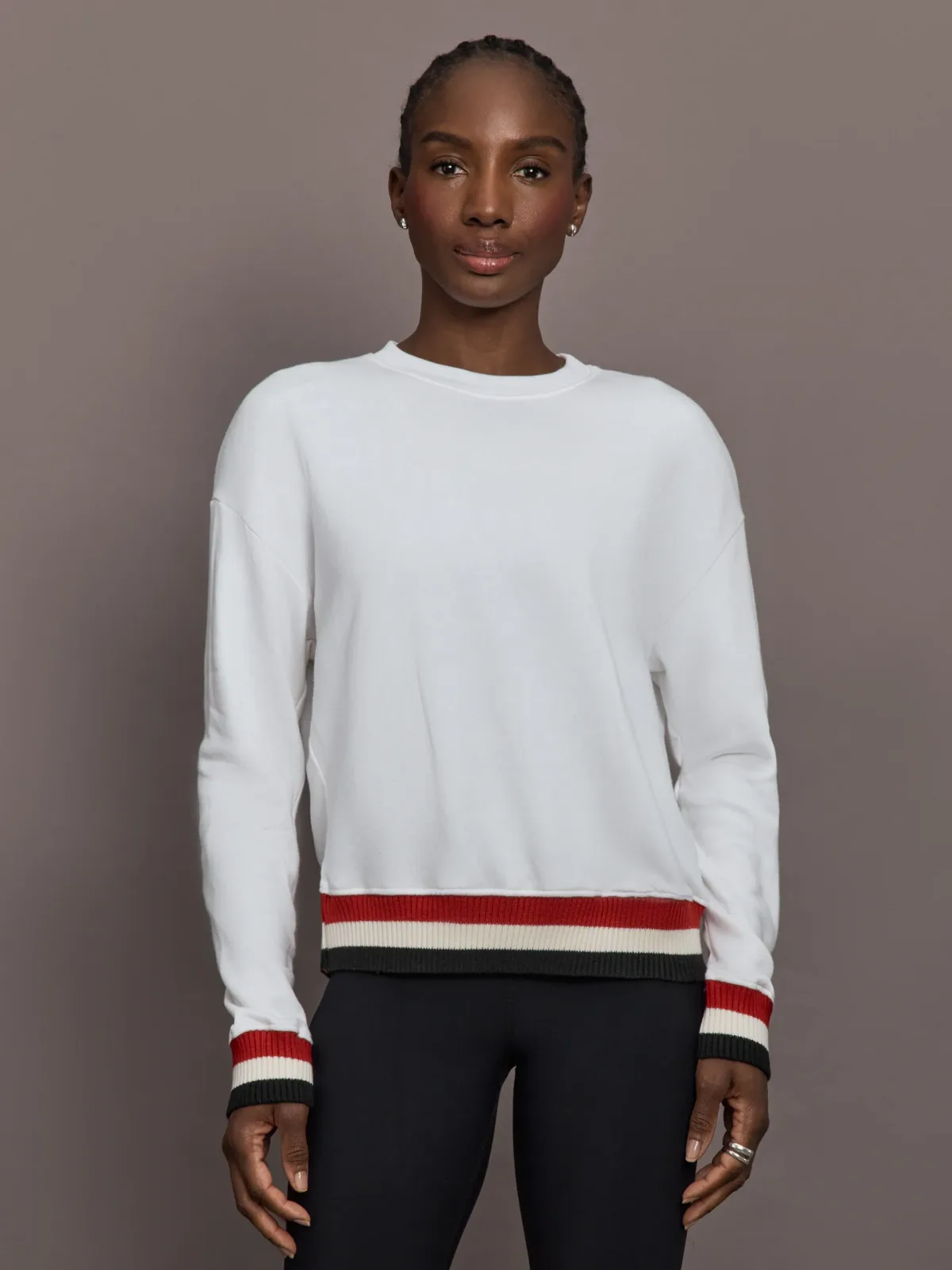 Banded Sweatshirt in French Terry by Carbon38