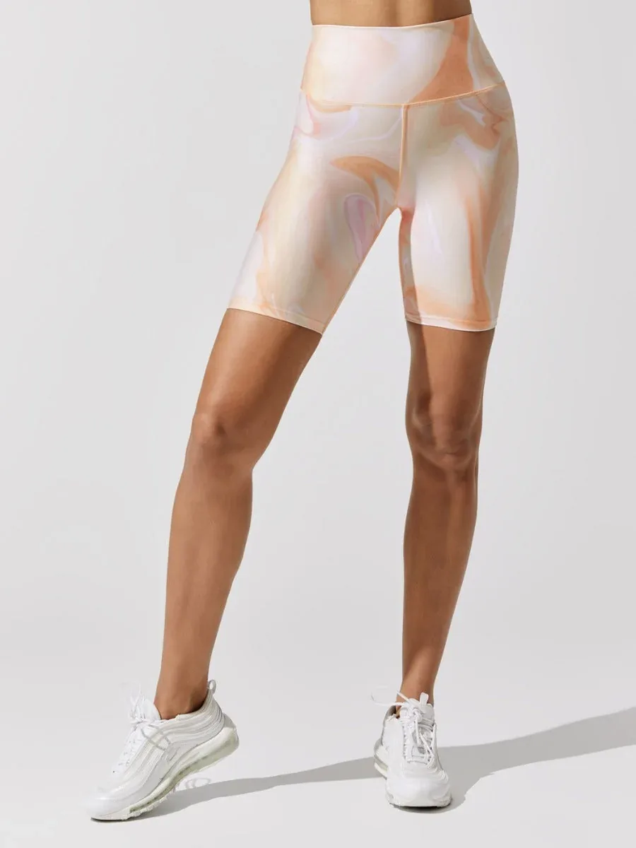 Printed Core Biker Short by Carbon38