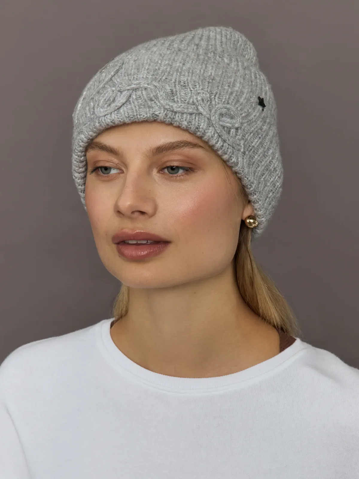 Love Embroidered Knit Hat by Jocelyn