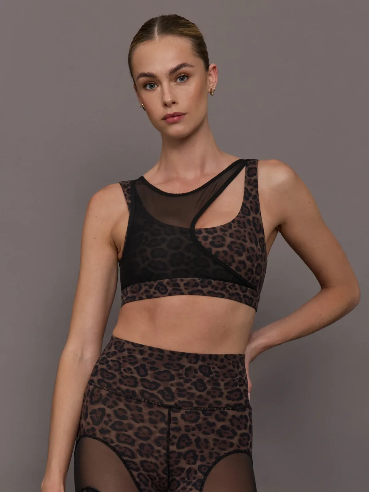 Mesh Overlay Bra in Melt by Carbon38
