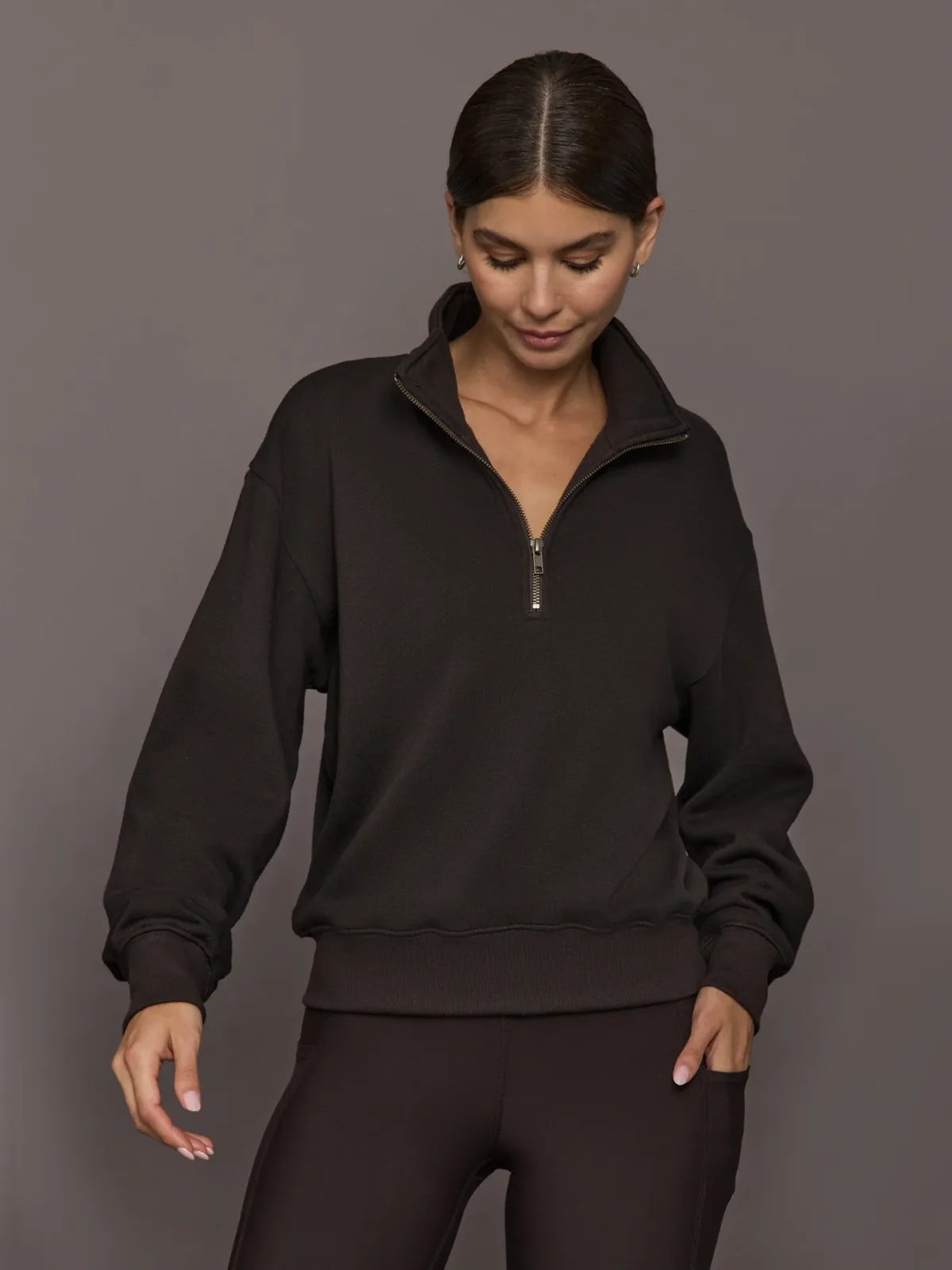 Half Zip Sweatshirt in French Terry