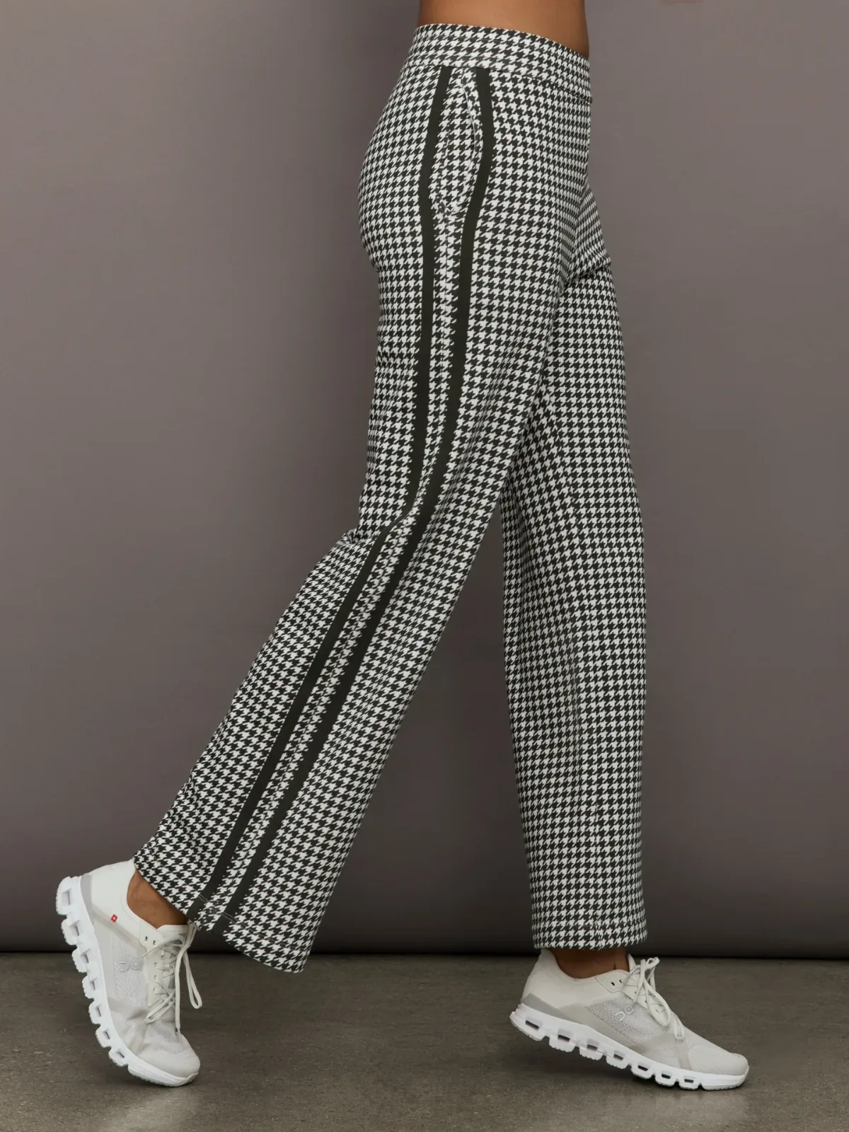 Houndstooth Track Pant by Carbon38