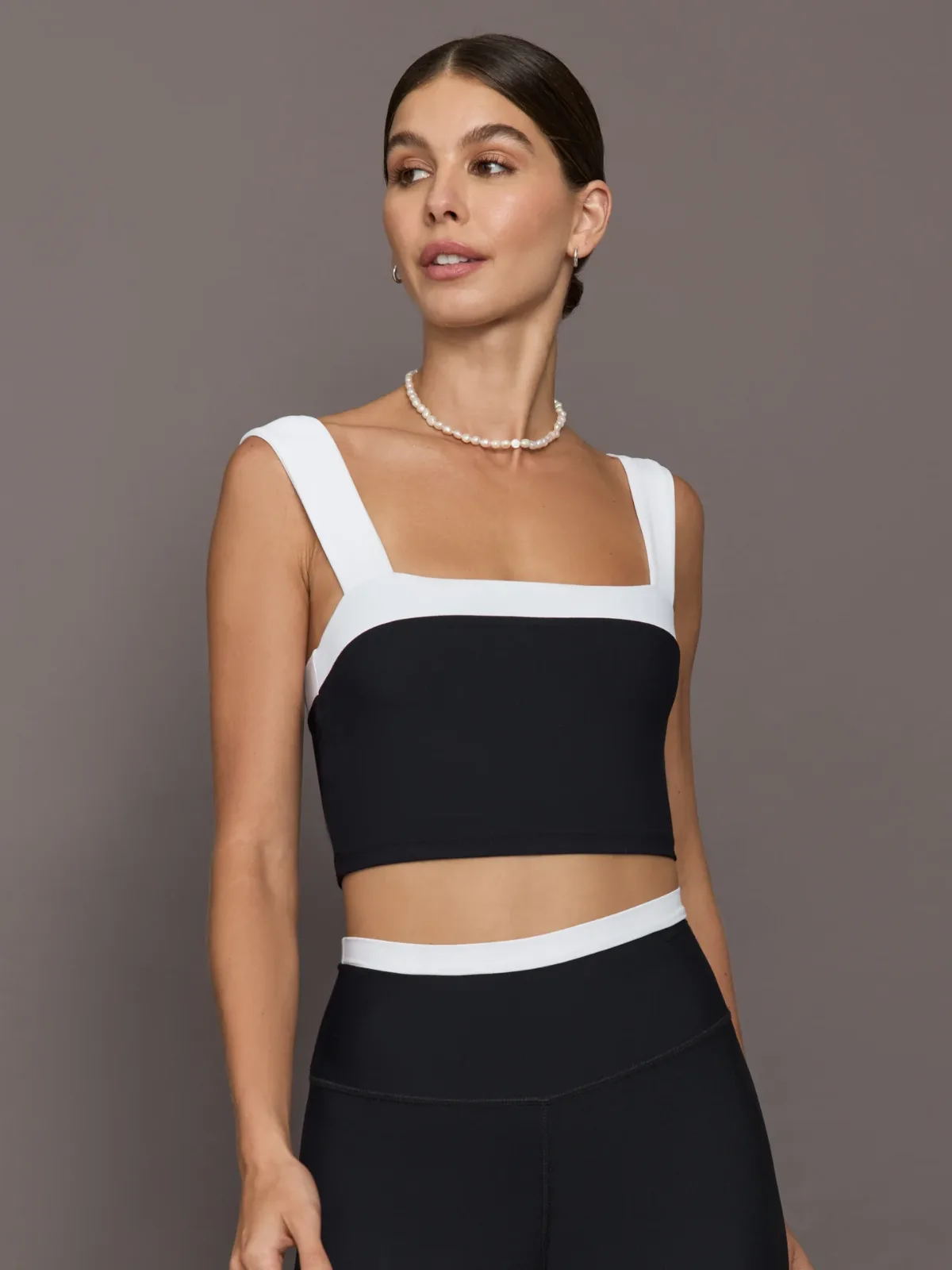 Square Neck Contrast Bra in Melt by Carbon38