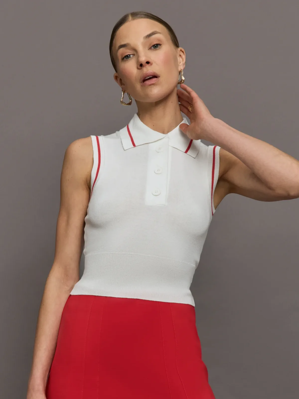 Tennis Sleeveless Polo by Carbon38