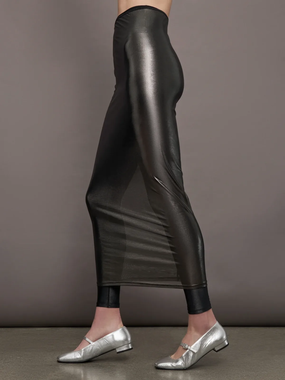 Silver Mesh Skirt by Carbon38