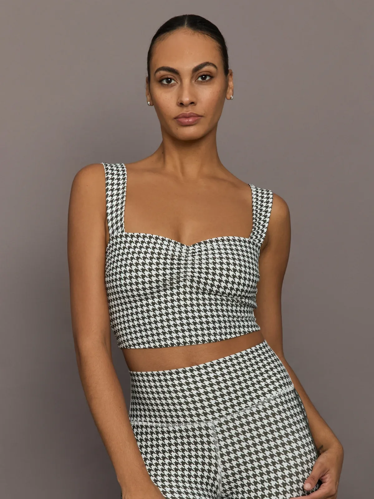 Houndstooth Sports Bra by Carbon38
