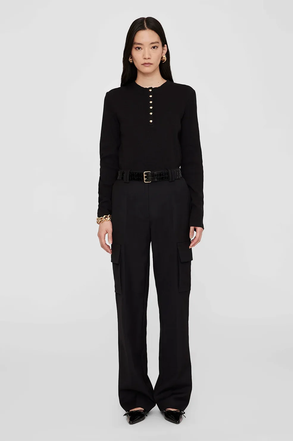 Alessia Long Sleeve Tee by ANINE BING