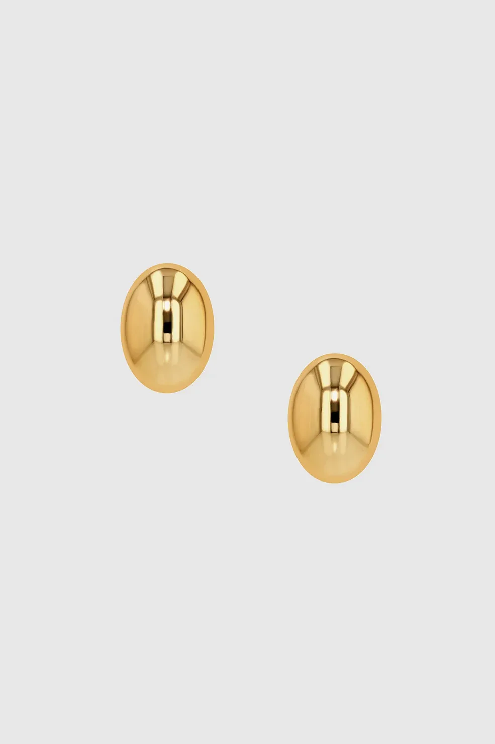 Large Oval Dome Earrings by ANINE BING