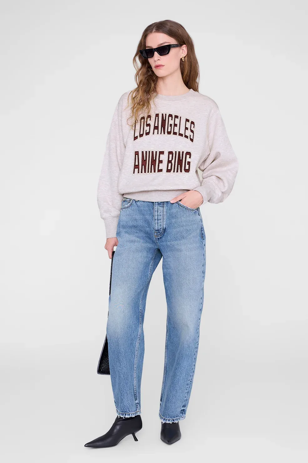 Harry Shrunken Sweatshirt La by ANINE BING