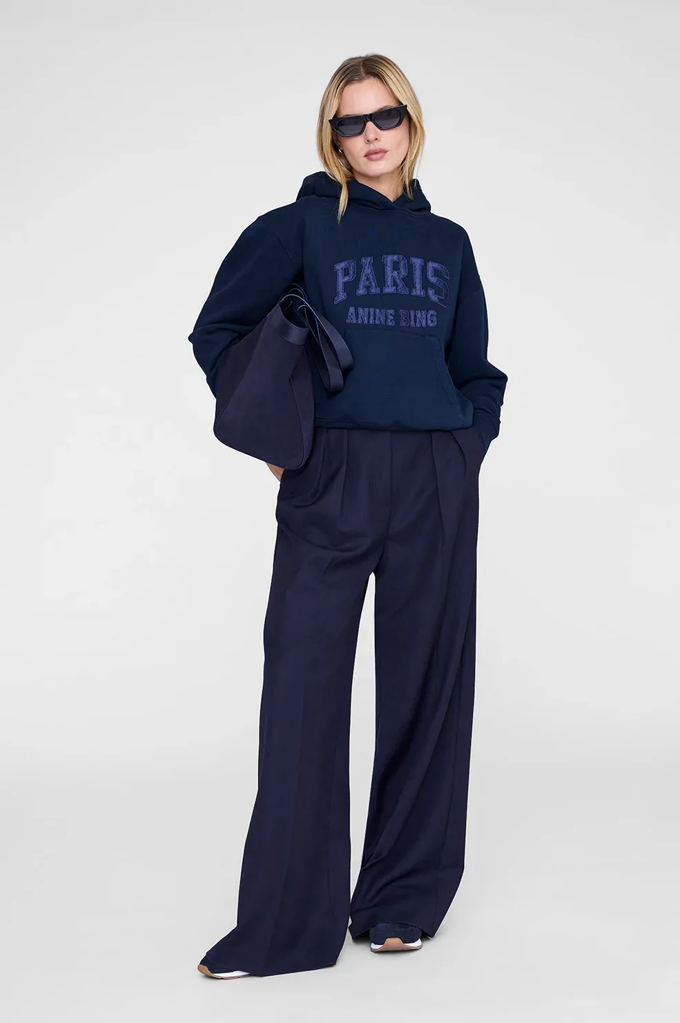 Debbie Shrunken Hoodie Paris by ANINE BING
