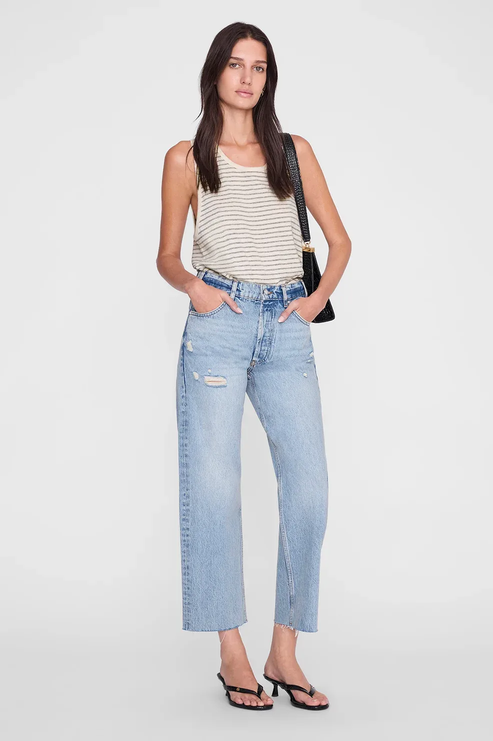 Juliann Tank - Black Stripe by ANINE BING