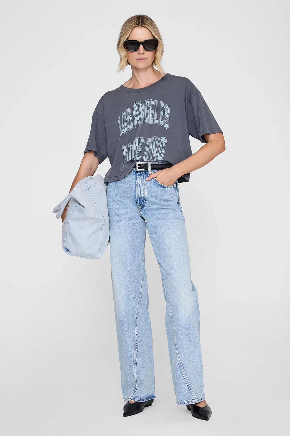 Johnny Cropped Tee by ANINE BING