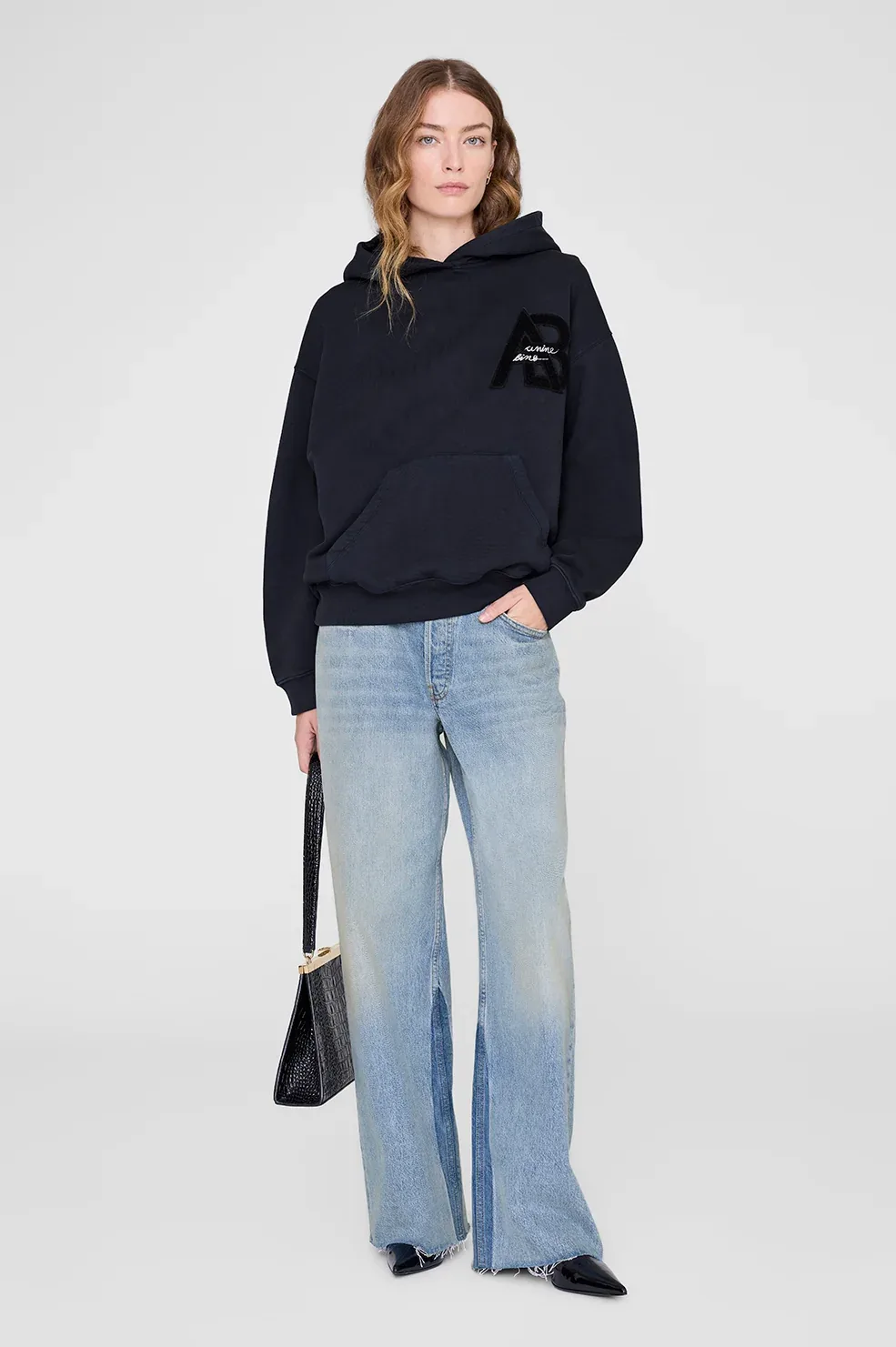 Jaci Hoodie Letterman by ANINE BING