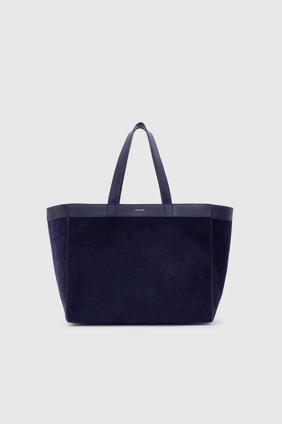Medium Rio Tote - Navy Suede by ANINE BING