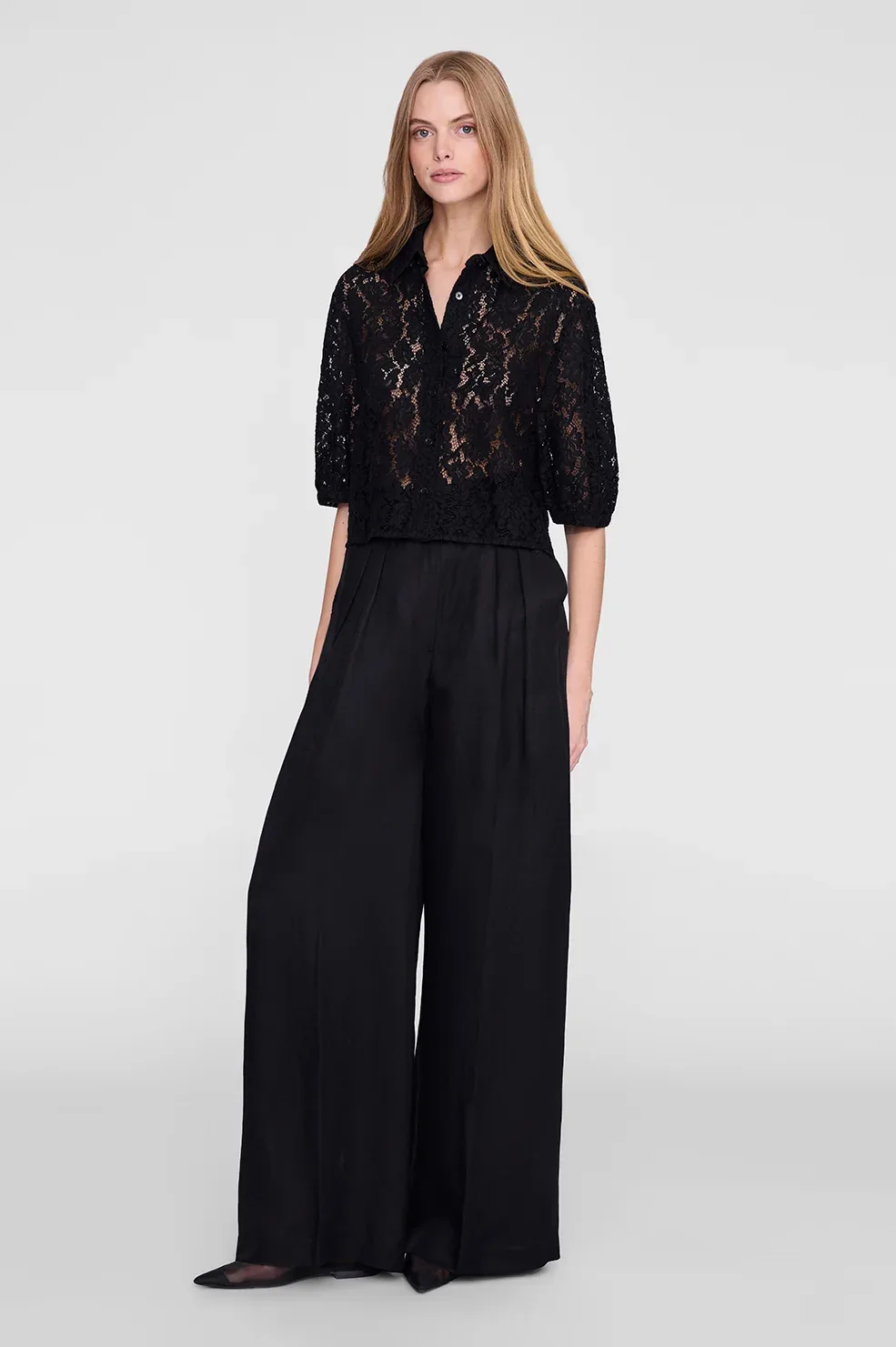 Shayna Top - Black Lace by ANINE BING