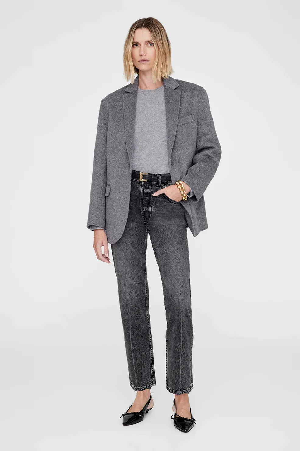 Quinn Blazer - Cashmere Blend by ANINE BING