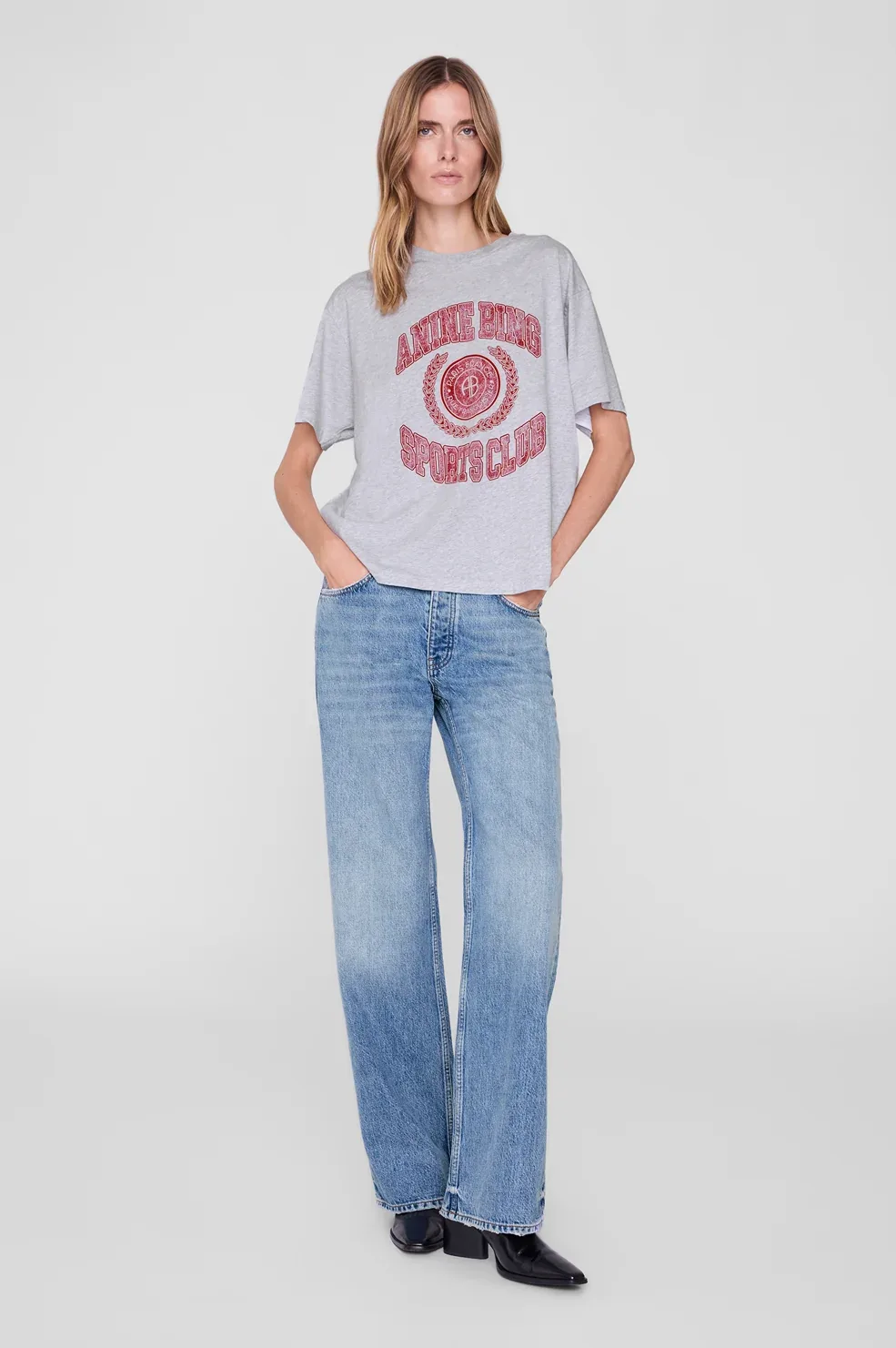 Cade Tee Collegiate by ANINE BING