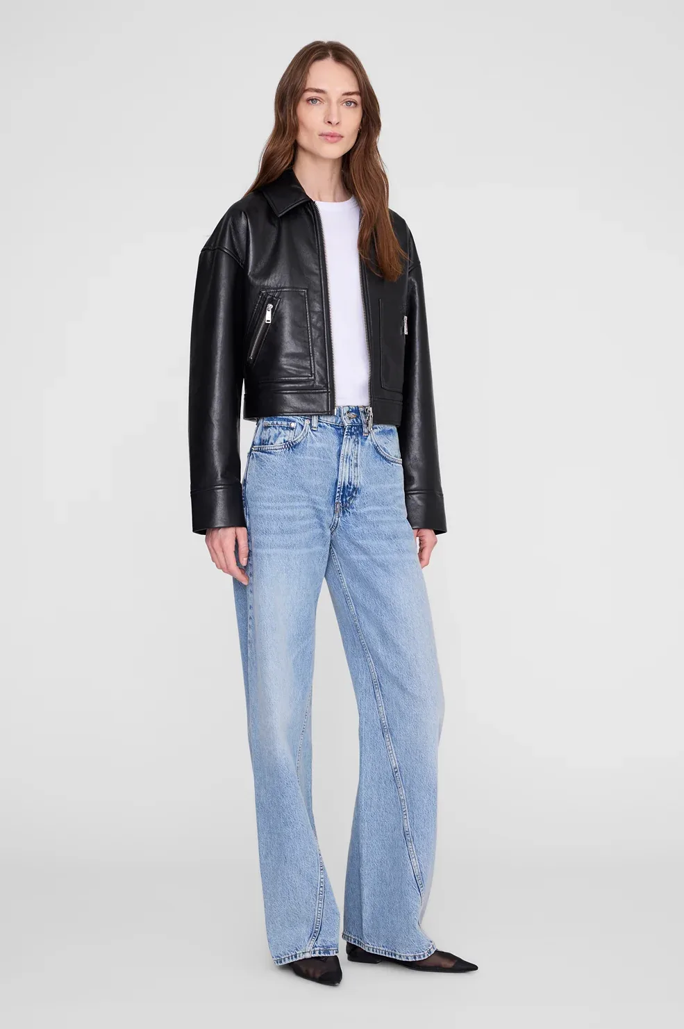 Assan Jacket - Recycled Leather by ANINE BING