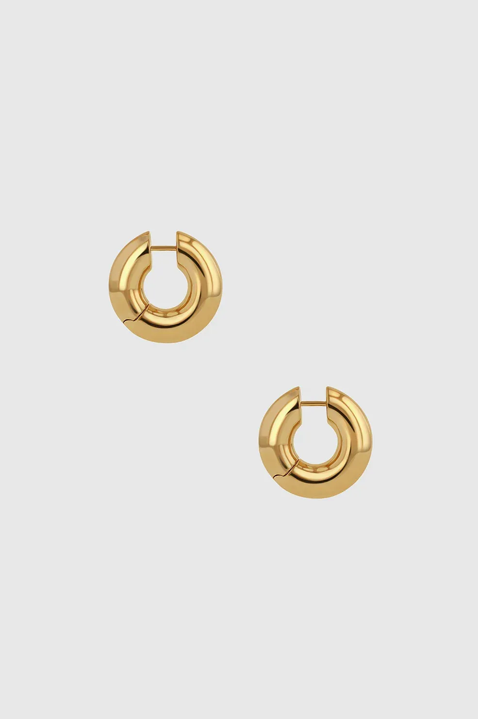 Small Bold Link Hoops by ANINE BING