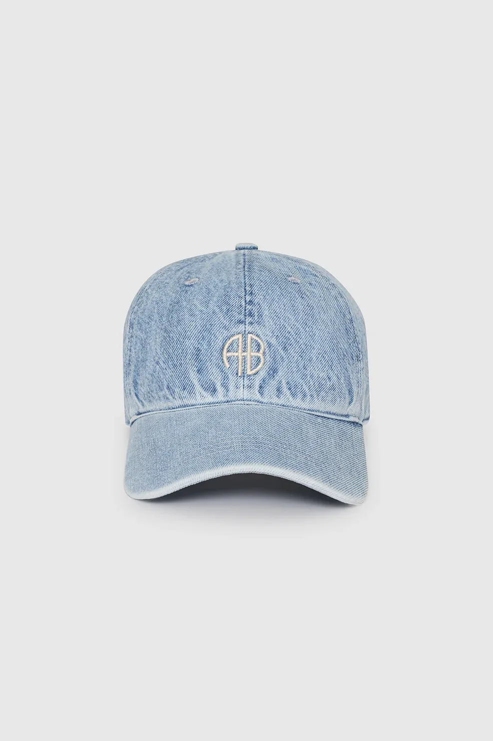 Jeremy Baseball Cap AB Bleached Blue Denim by ANINE BING