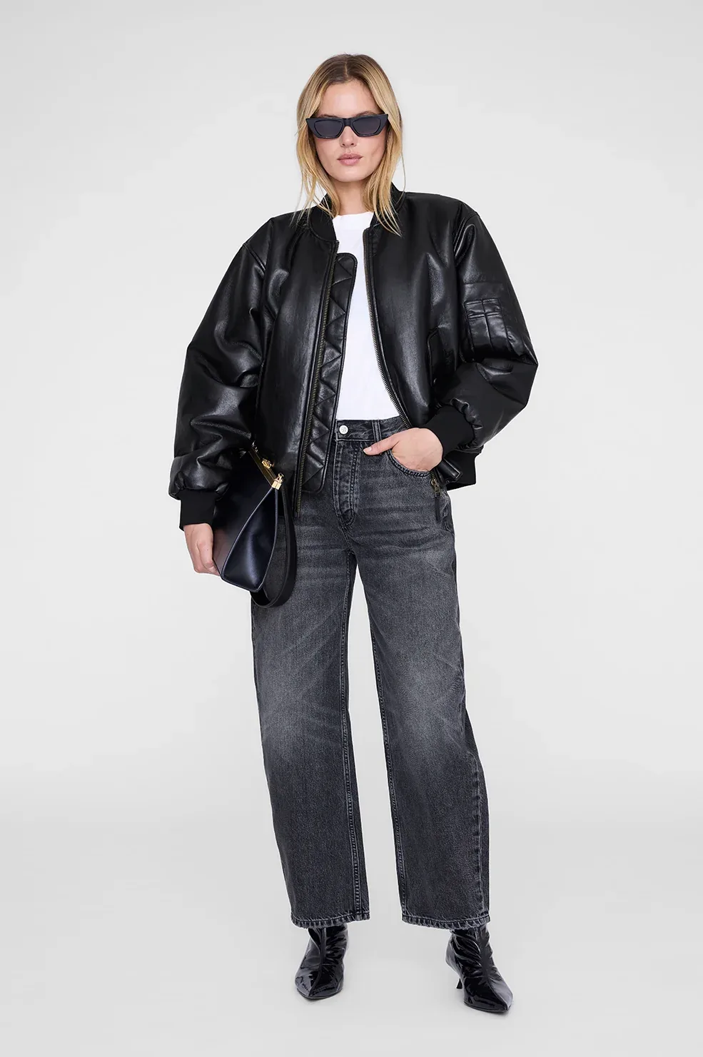 Leon Bomber Recycled Leather by ANINE BING