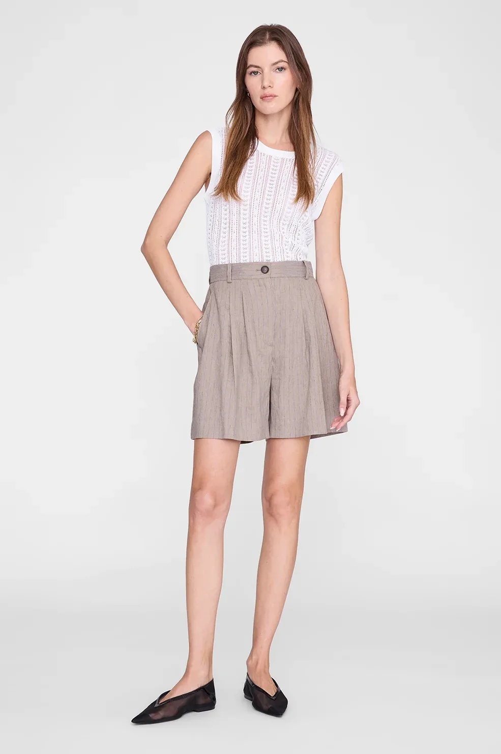 Moni Crop Tank by ANINE BING