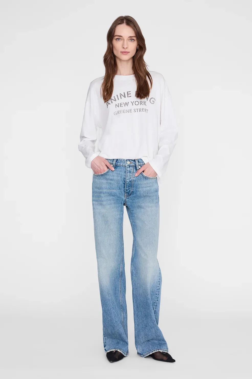 Ivan Long Sleeve New York Stencil by ANINE BING