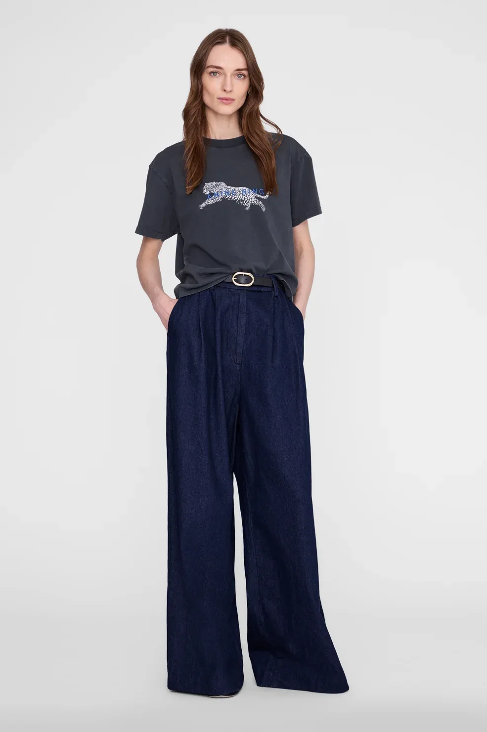 Cade Tee Leopard by ANINE BING