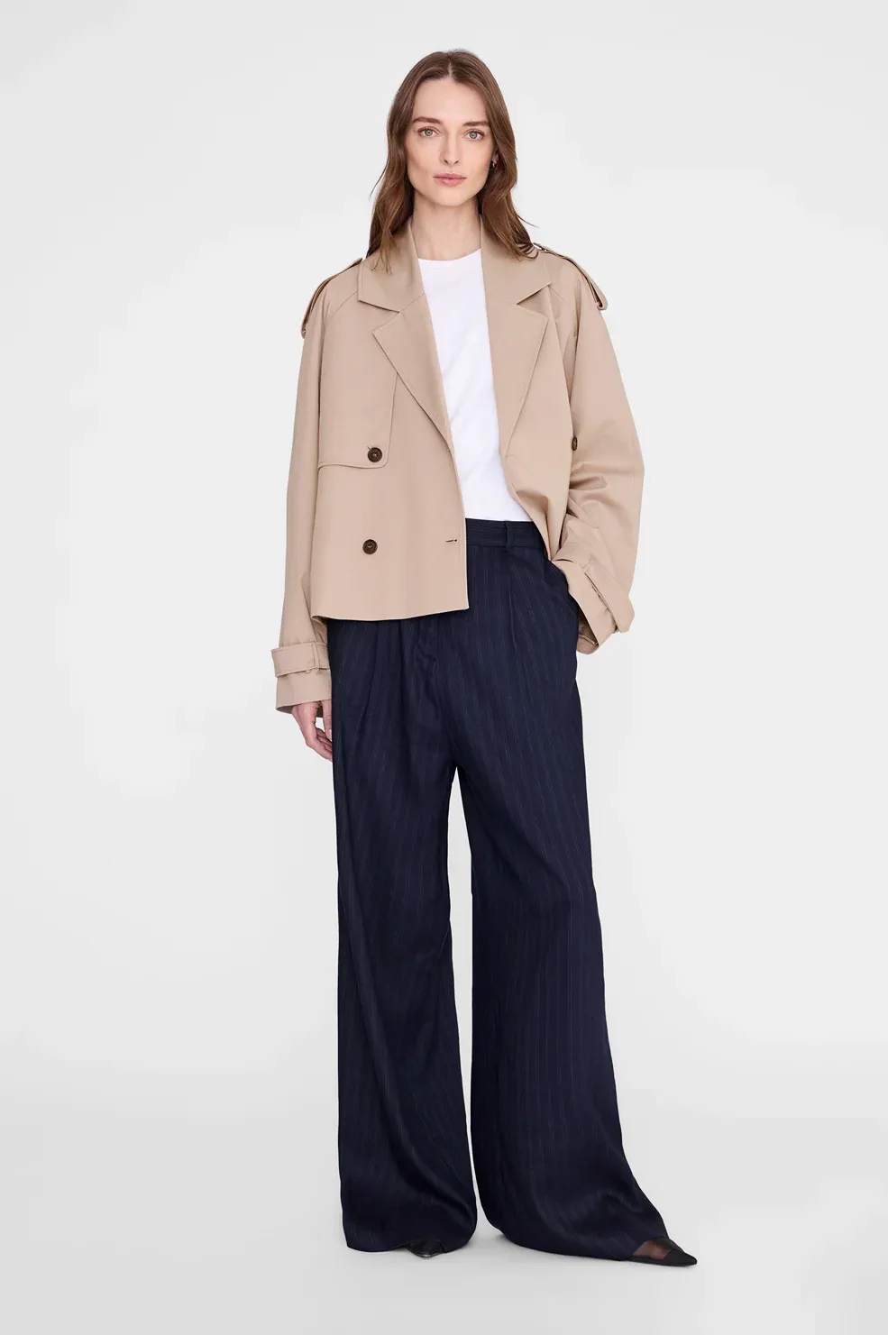 Rickie Cropped Trench by ANINE BING