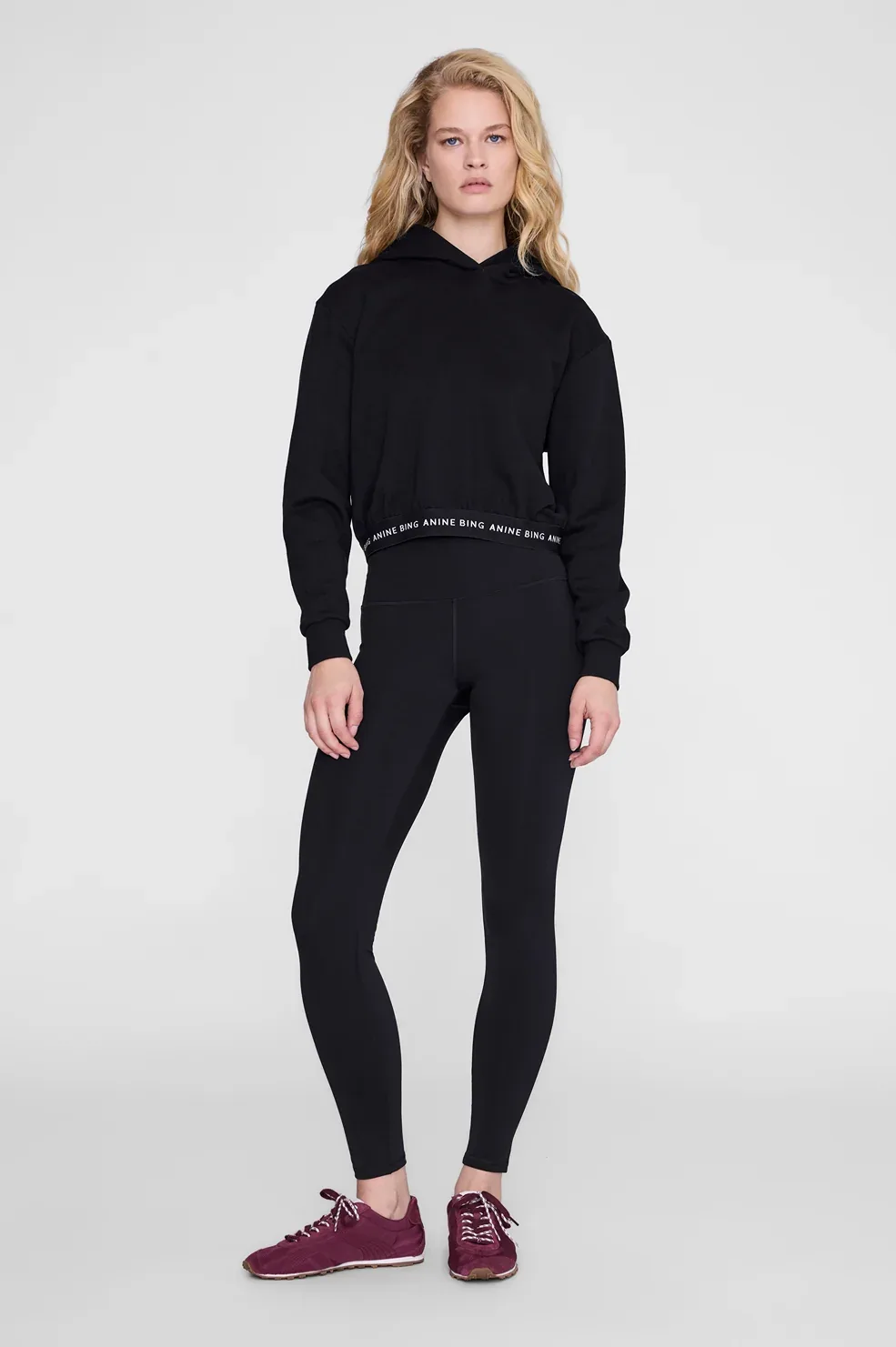 Dany Cropped Hoodie by ANINE BING