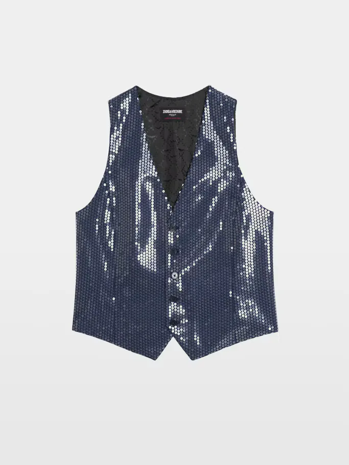 Emaux Sequin Vest by Zadig & Voltaire
