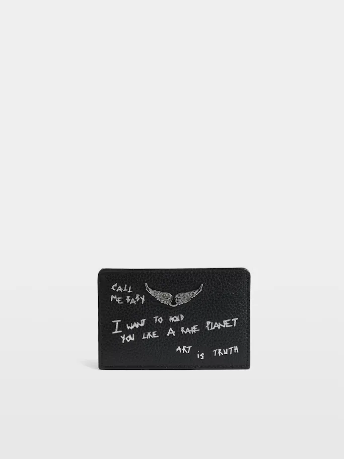 ZV Pass Graffiti Card Holder by Zadig & Voltaire