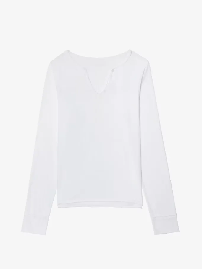 Henley Fishnet T Shirt by Zadig & Voltaire