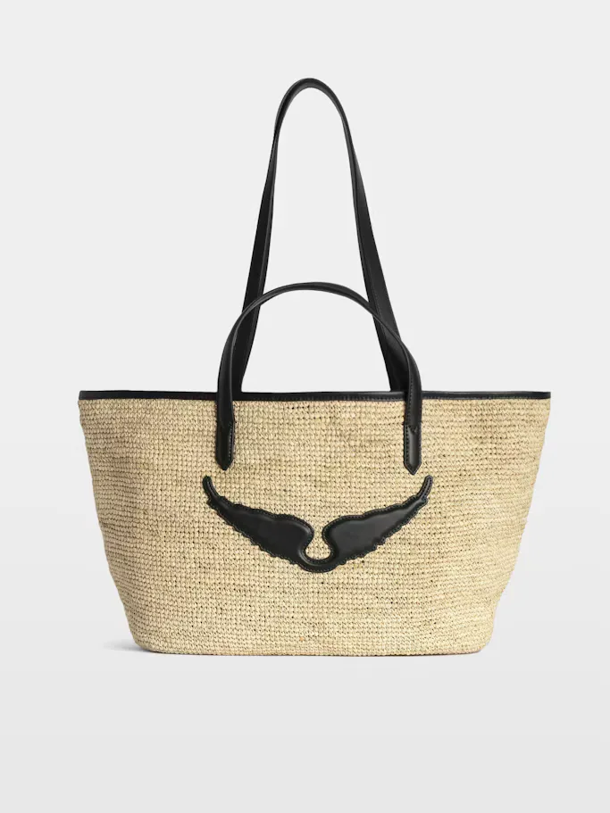Wings Raffia Basket Bag by Zadig & Voltaire