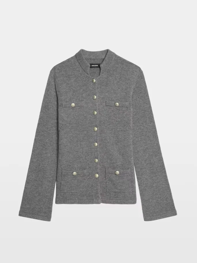 Lucy Button Up Cardigan Jacket by Zadig & Voltaire