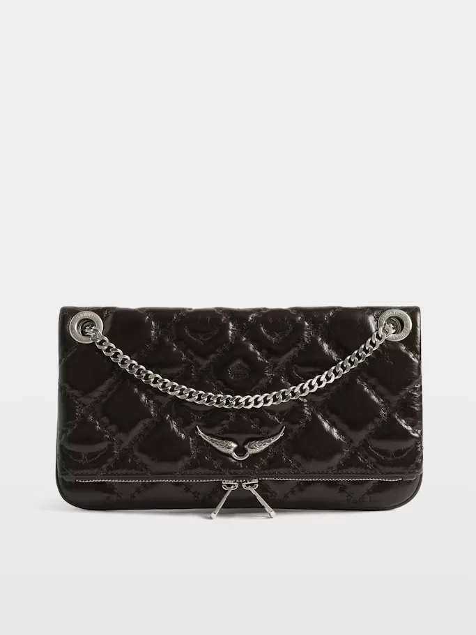 Rock II Vintage Monogram Clutch by Zadig & Voltaire