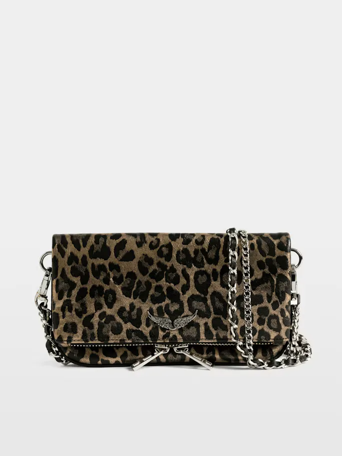 Rock Mini Metal Leopard Clutch by Zadig & Voltaire