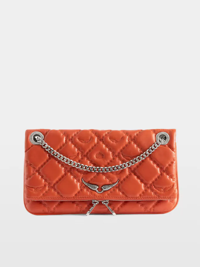 Rock II Quilted Monogram Clutch by Zadig & Voltaire