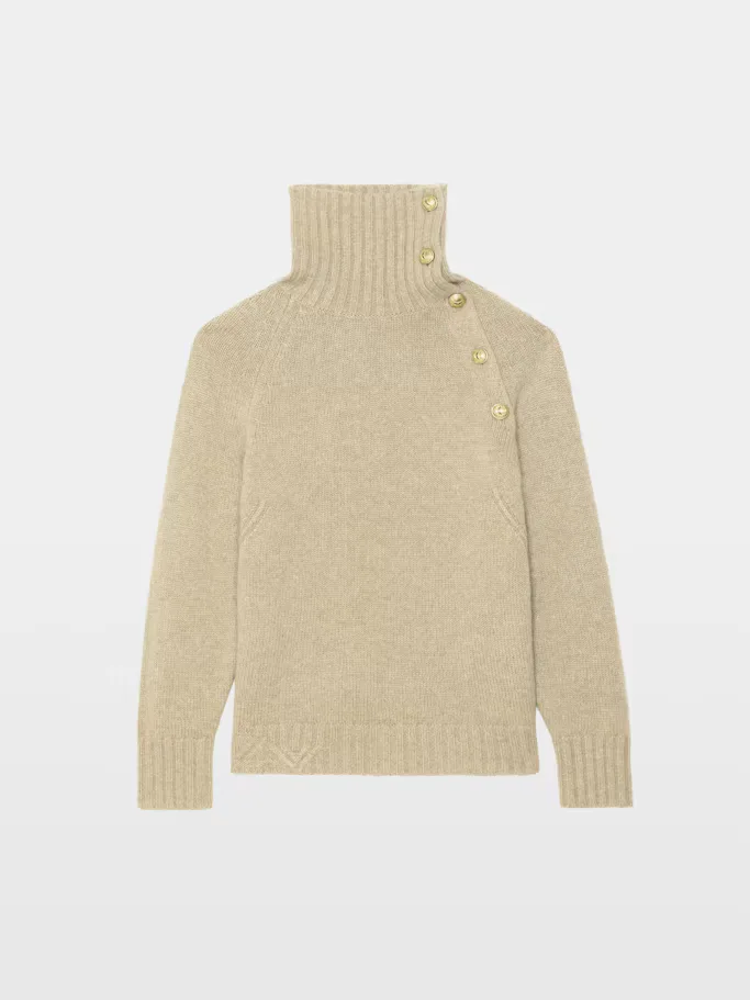 Mora Side Button Sweater by Zadig & Voltaire
