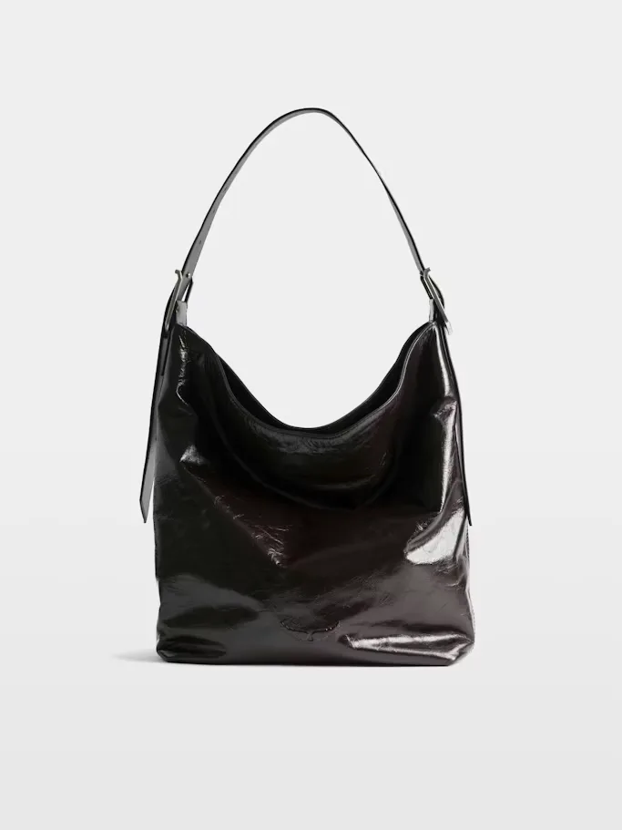 Jane Hobo Vintage Patent Bag by Zadig & Voltaire